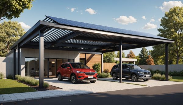 Carport solaire et pergolas bioclimatiques innovantes