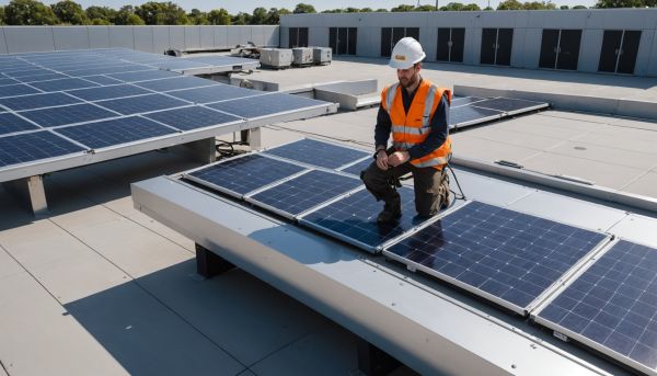 Comment poser des panneaux solaires sur un toit plat ?